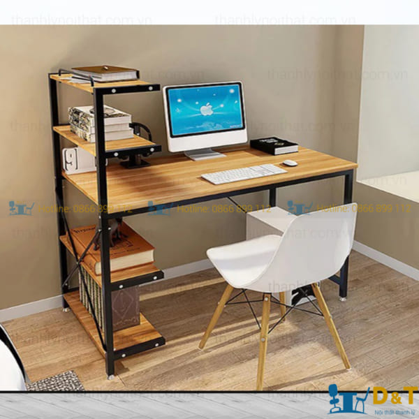 Bàn làm việc liền giá cạnh BLV01