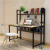Bàn làm việc liền giá sách trước BLV002