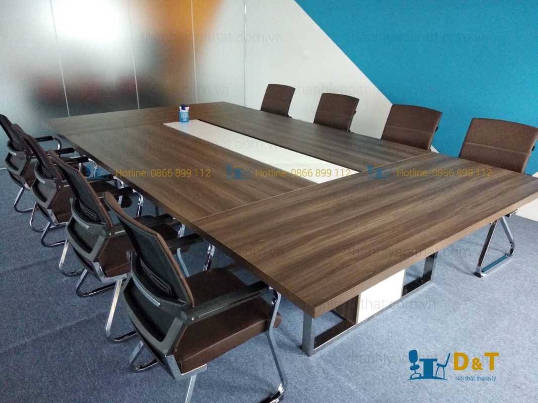 Bàn họp gấp chân sắt