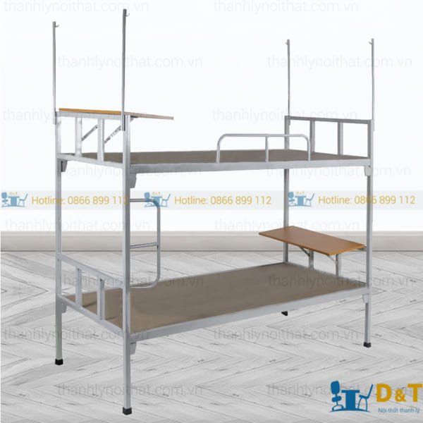 Giường tầng sắt có bàn GTS02