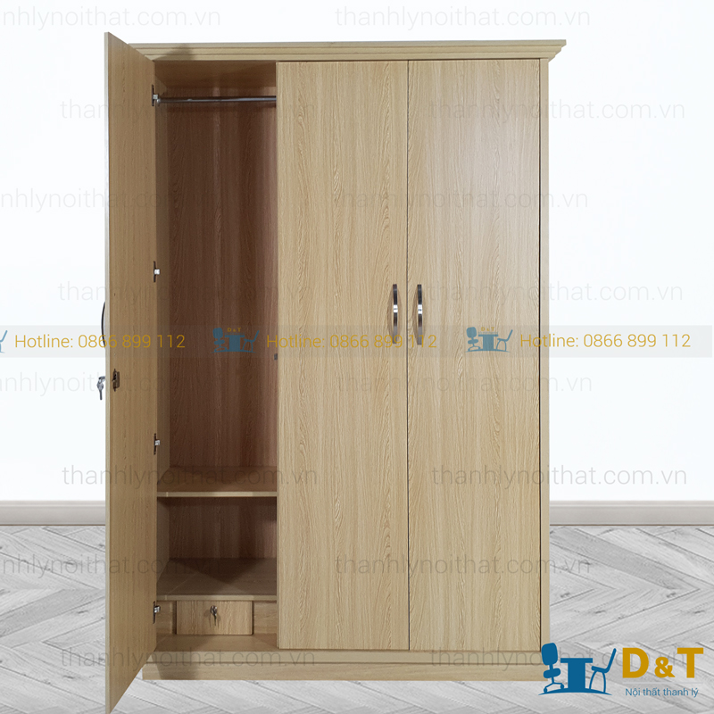 Tủ quần áo 3 buồng 1m6 TQA3B - Ảnh 3