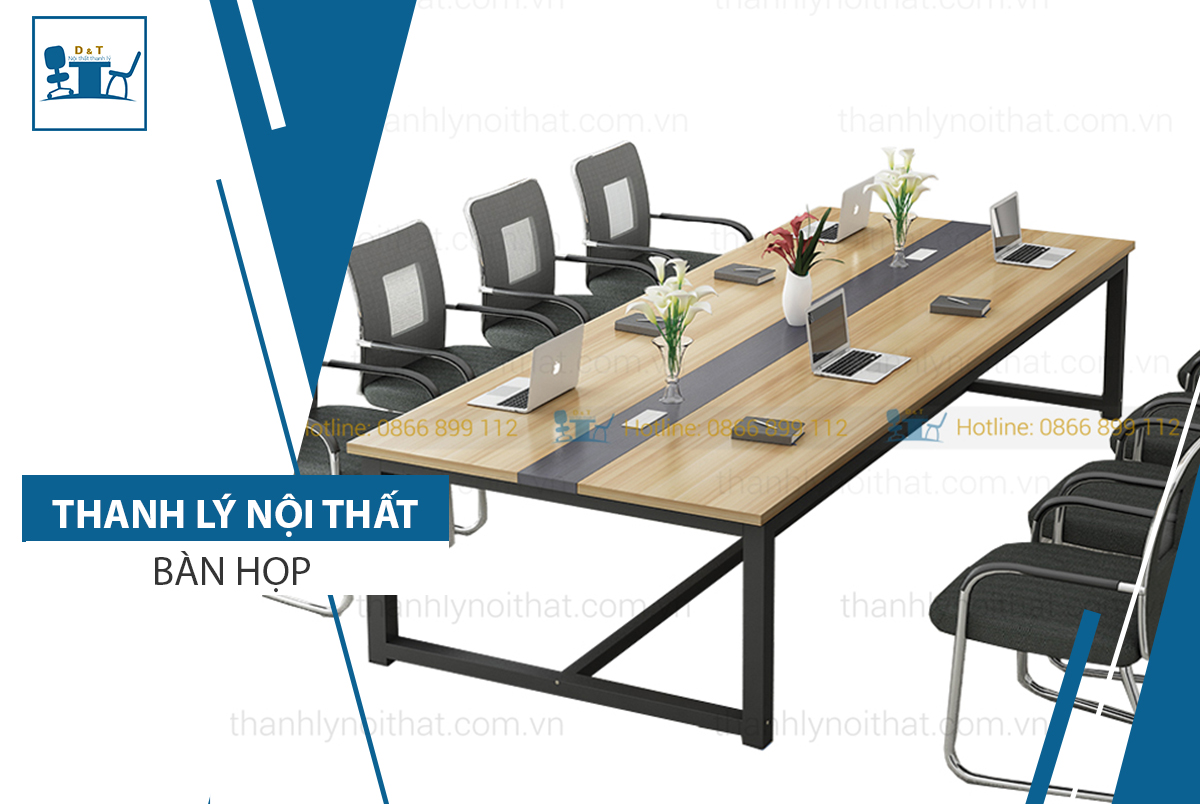 Thanh lý bàn họp chân sắt D&T