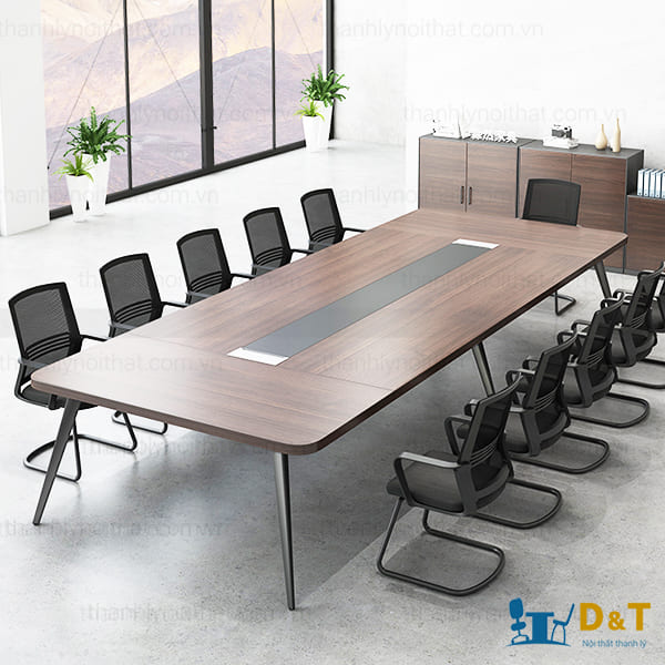 Bàn họp Brian chân sắt 3m2 BHM-08